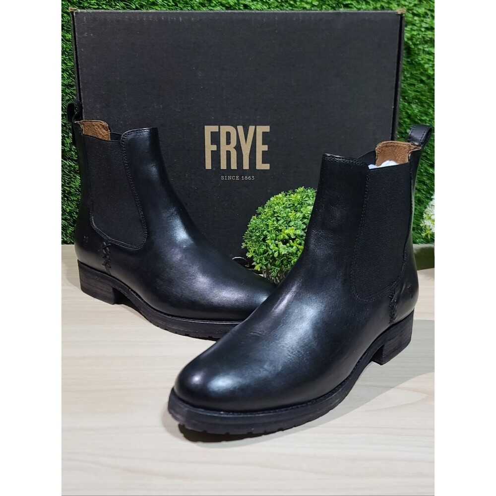 Frye Melissa Double Sole Chelsea Black Boots - US Women's 9 NEW